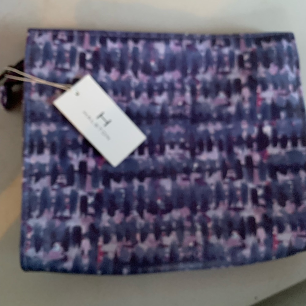 H by Halston Purple Cosmetic Bag